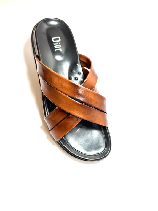 Shadow Cross Slides – Minimalist Premium Comfort Sandals
