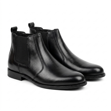 Men’s Premium Black Chelsea Boots – Classic Leather Ankle Boots