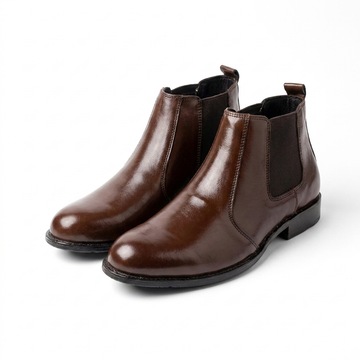 Men’s Premium Brown Chelsea Boots – Classic Leather Ankle Boots
