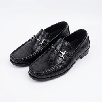 Black Loafers – Textured Luxury Dress Shoes